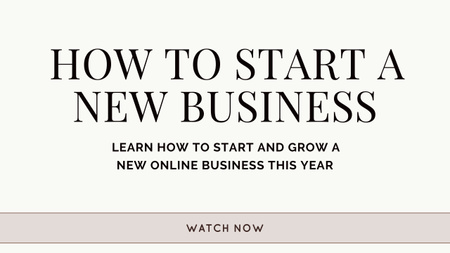Start A New Business Youtube Thumbnail Design Template