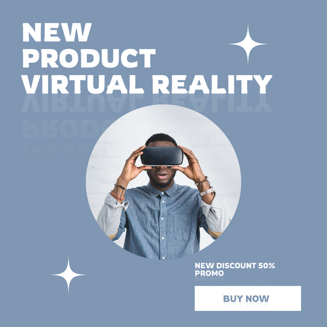 Virtual Reality new product Instagram Πρότυπο σχεδίασης