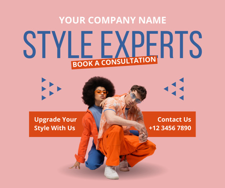 Platilla de diseño Services of Style Experts Facebook