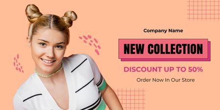 New Fashion Outfits for Young Women Twitter Design Template