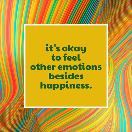 Designvorlage Positive Emotions and Happiness Affirmation für Instagram