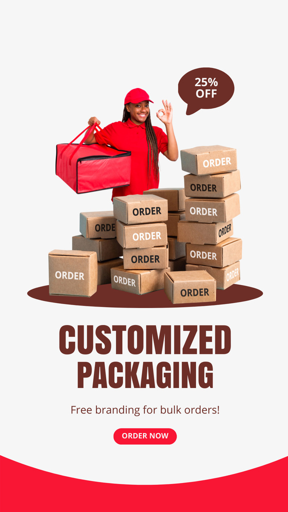 Designvorlage Careful Packaging and Shipping für Instagram Story