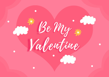 Cute Love Greetings Happy Valentine's Day Card Πρότυπο σχεδίασης