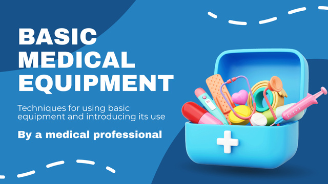 Ontwerpsjabloon van Youtube Thumbnail van Offer of Basic Medical Equipment