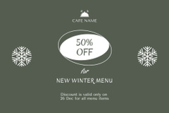 Special Offer of New Winter Menu