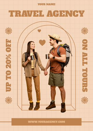 Platilla de diseño All Hiking Tours Sale Poster