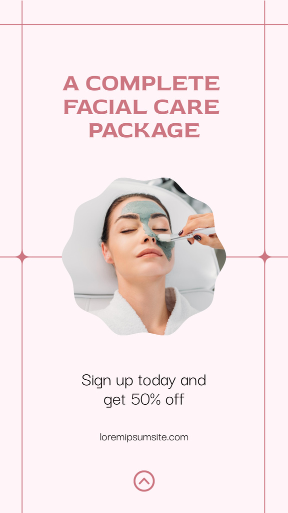 Template di design Facial Care Package Offer Instagram Story