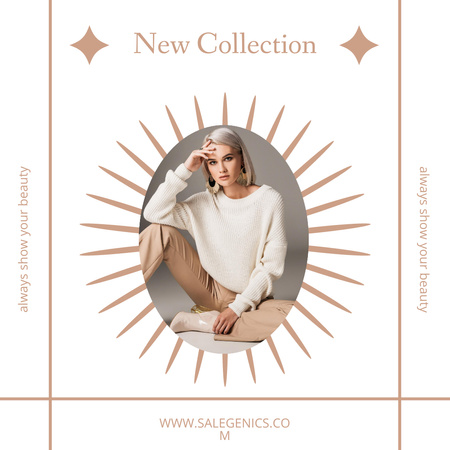 Modèle de visuel Female Fashion Clothes Collection - Instagram