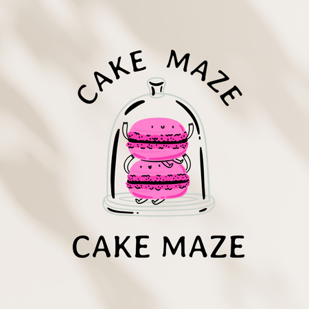 Yummy Piece of Cake Logo Design Template