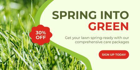 Comprehensive Lawn Services Twitter Design Template