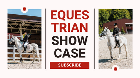 Grand Equestrian Show at Discount Youtube Thumbnail Design Template