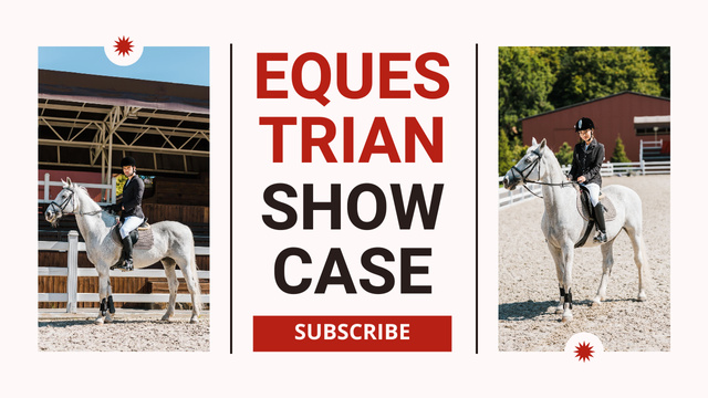 Grand Equestrian Show at Discount Youtube Thumbnail – шаблон для дизайна