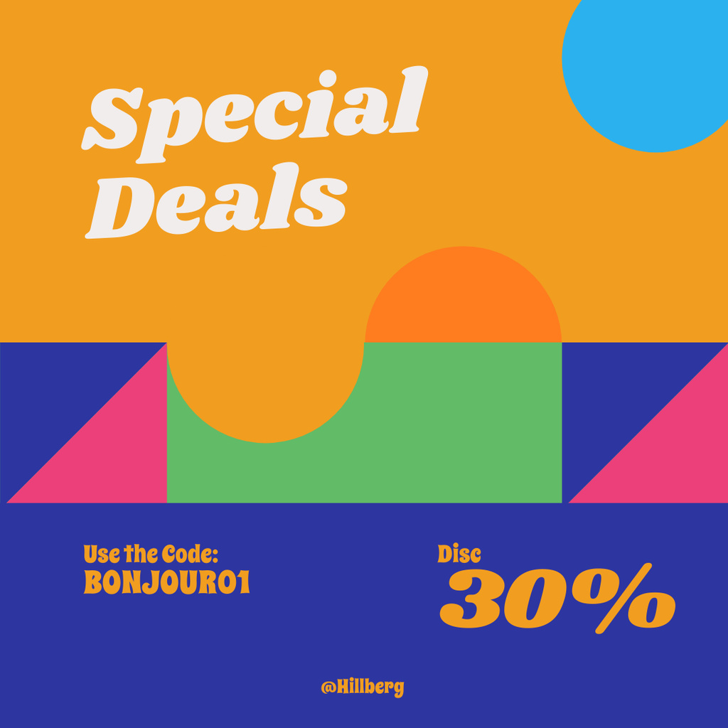 Modèle de visuel Special deals discount - Instagram