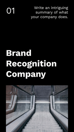 Plantilla de diseño de Descripción de formas de hacer que la marca sea reconocible Mobile Presentation 