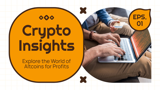 Ontwerpsjabloon van Youtube Thumbnail van Insights from Cryptocurrency Trading Experts