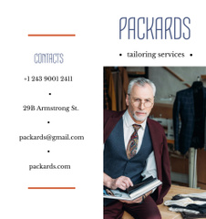 Tailoring Services Offer with Attractive Man