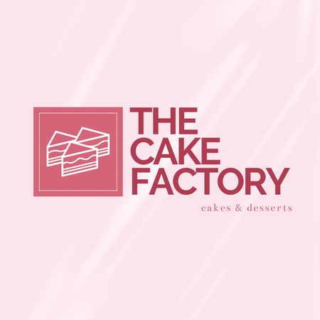 Sweets Store Offer with Cakes Illustration Logo 1080x1080pxデザインテンプレート