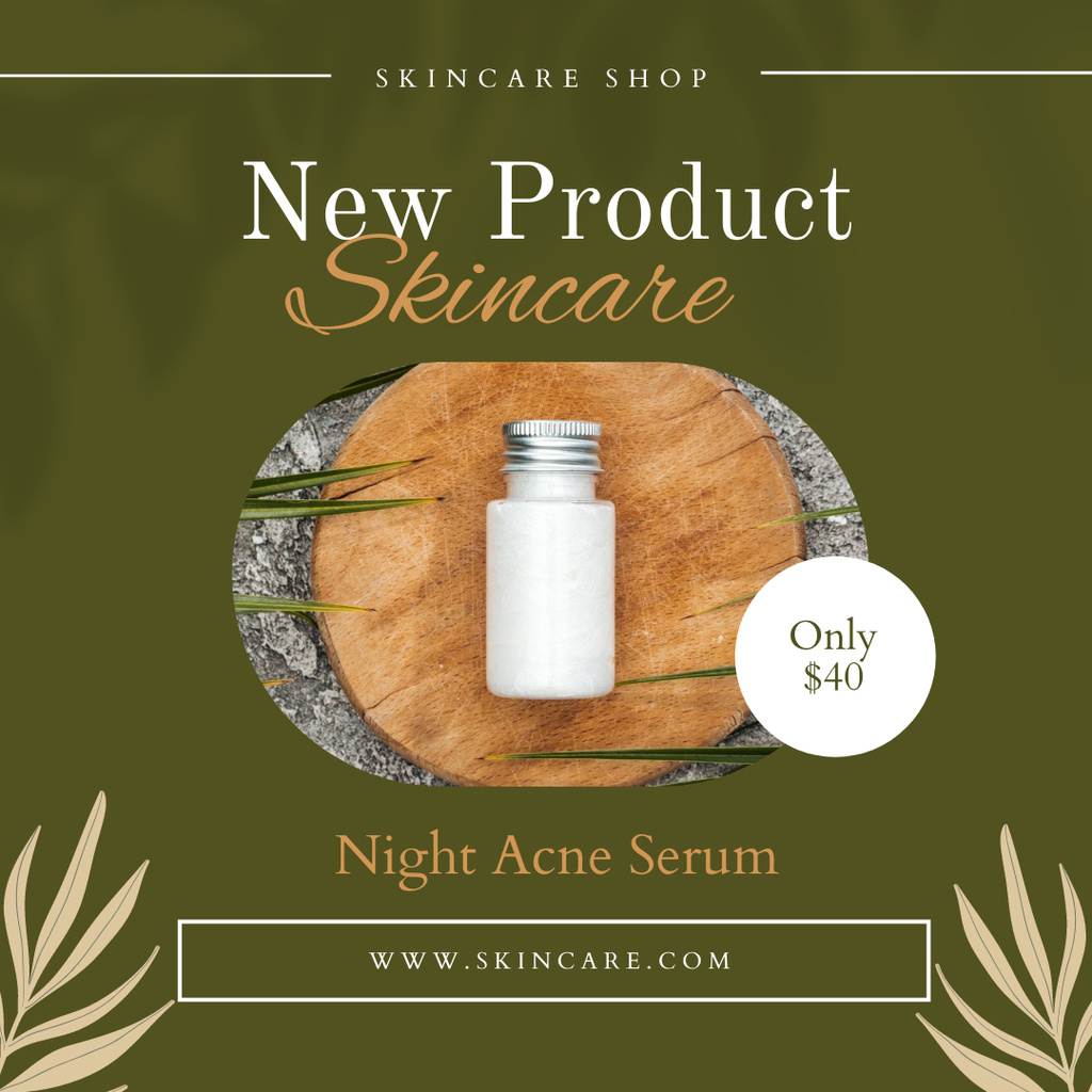 Skin Care New Product Instagram Modelo de Design