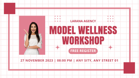 Free Registration for Model Workshop FB event cover Design Template
