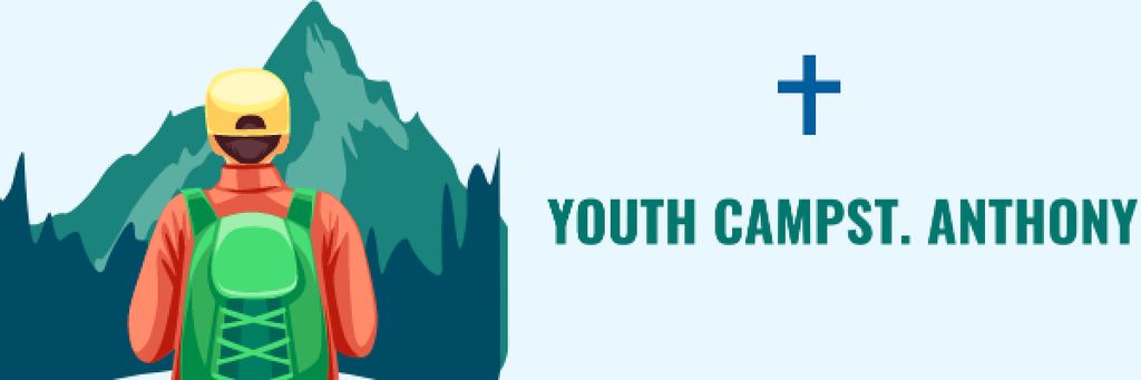Youth religion camp of St. Anthony Church Email header tervezősablon