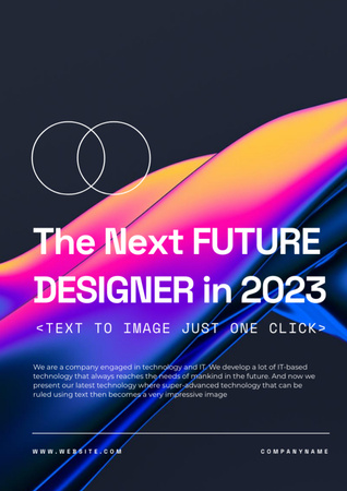 Web Design Trends Stylish Dark Newsletter – шаблон для дизайну