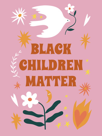 Protest against Racism of Children Poster US tervezősablon
