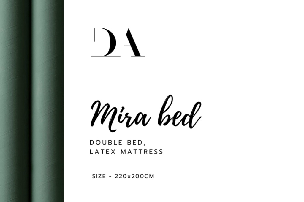 Template di design Bedroom furniture retailer contacts Label