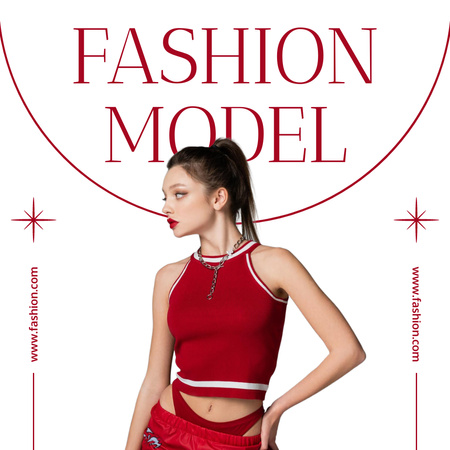 Fashion Model Instagram Design Template