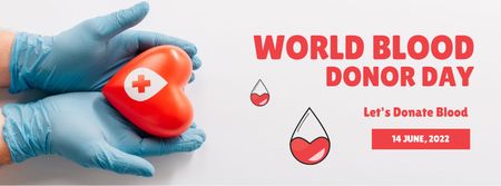 Modèle de visuel Charity Event Announcement with Donated Blood - Facebook Video cover