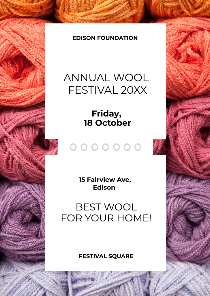 Template di design Best Wool Offer for Home Flyer A6