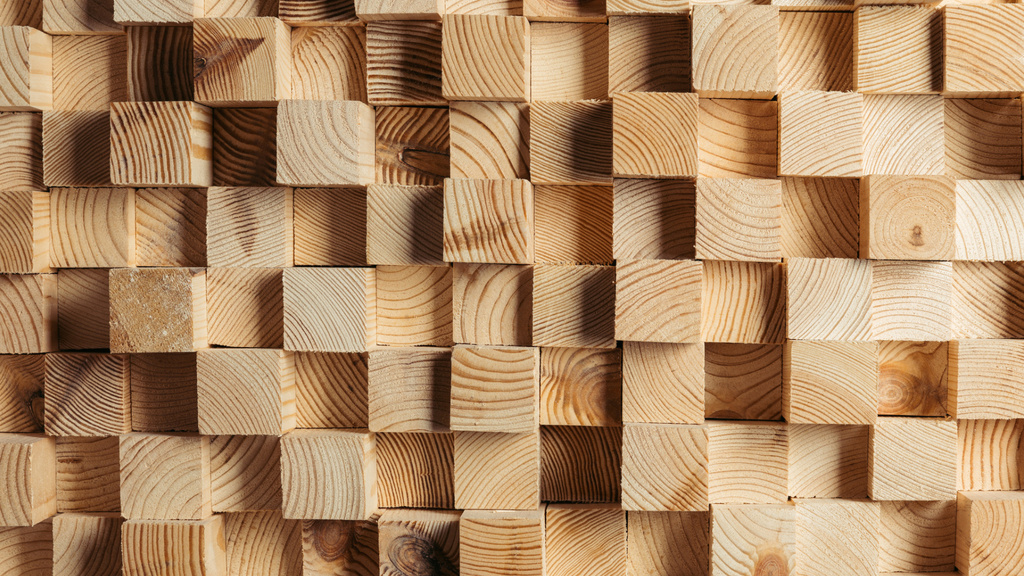 Small wooden Cubes Zoom Backgroundデザインテンプレート
