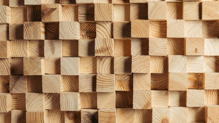 Plantilla de diseño de Pequeños cubos de madera Zoom Background 