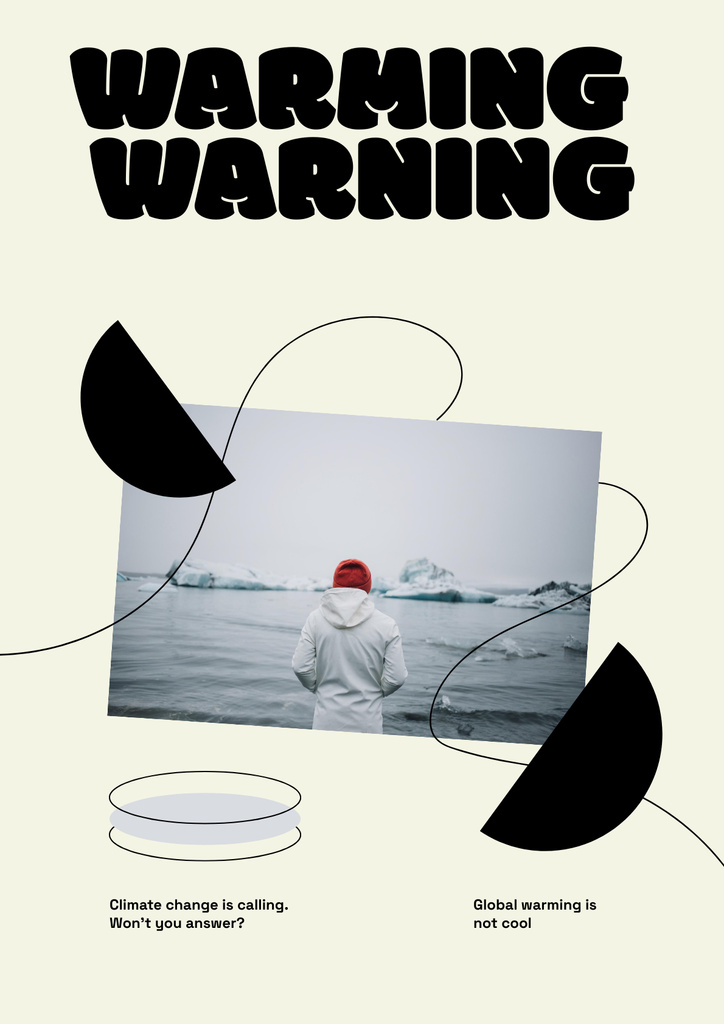 Global Warming Awareness Poster – шаблон для дизайна