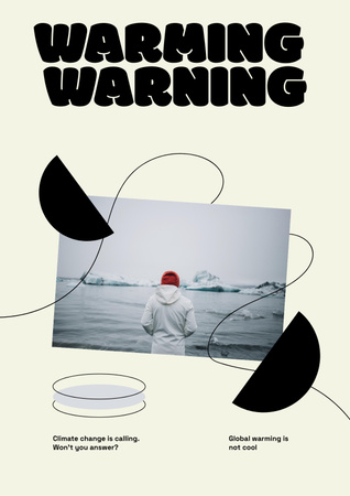Global Warming Awareness Poster Design Template