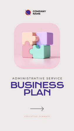 Business Plan Announcement Mobile Presentation Design Template