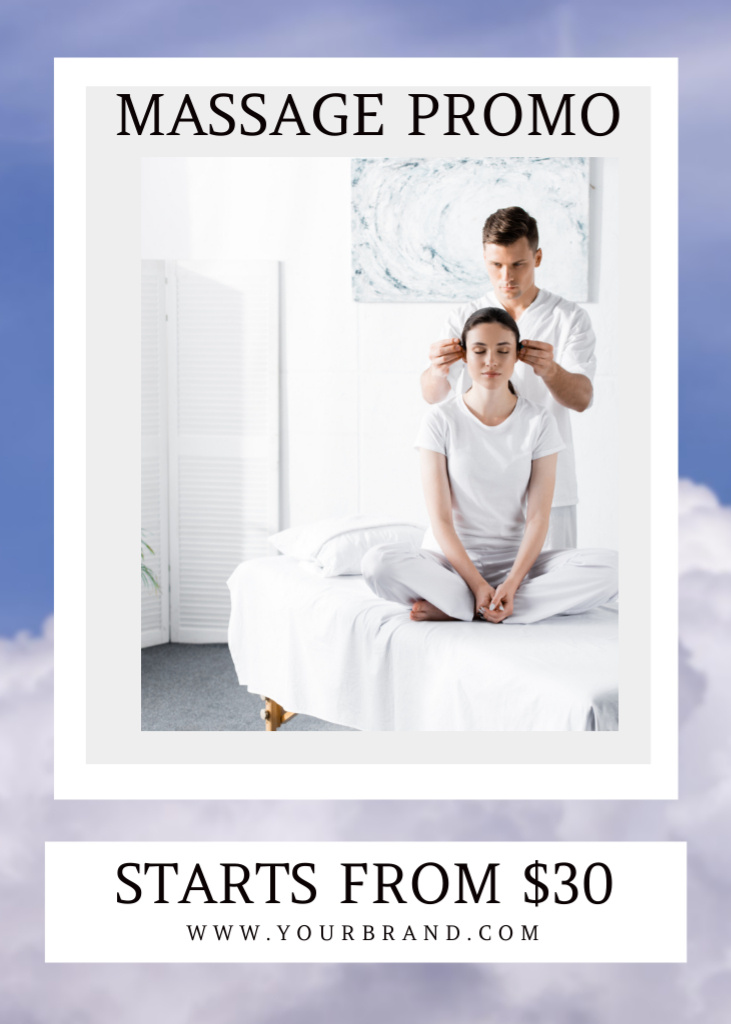 Perfect Massage Services Promotion Flayer Šablona návrhu