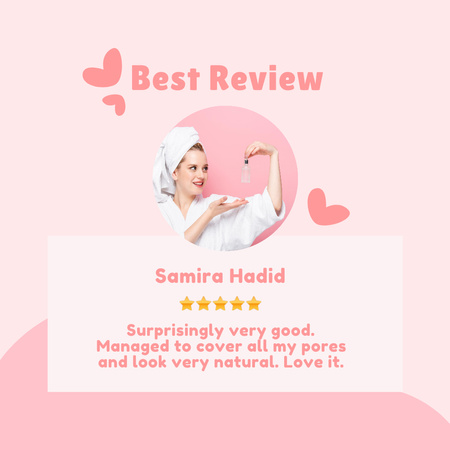 Review on Skincare Products Instagram Design Template