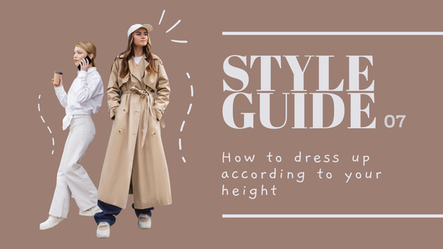 Style Guide With Womans Youtube Thumbnail – шаблон для дизайна