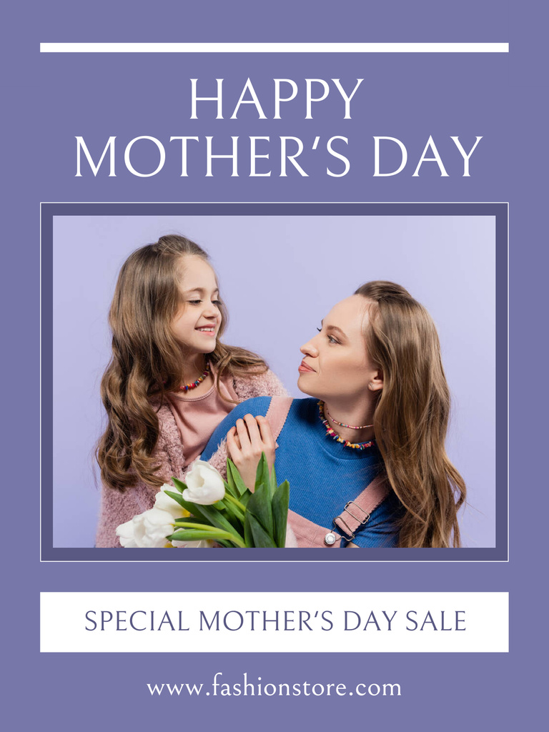 Special Mother's Day Sale Ad Poster US Design Template