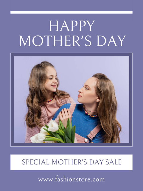 Special Mother's Day Sale Ad Poster US Šablona návrhu