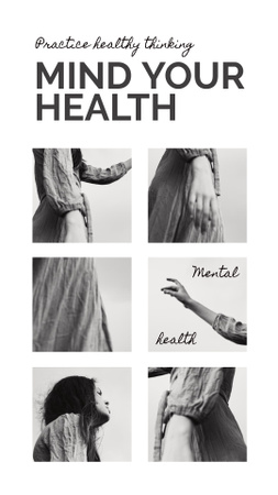 Ontwerpsjabloon van Instagram Story van let op je gezondheid