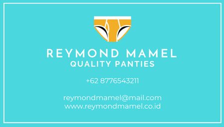 Quality Panties Offer Business Card US Design Template