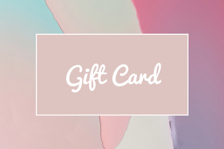 Modèle de visuel Conception rose de carte-cadeau - Gift Certificate