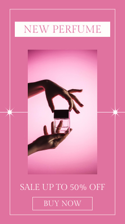 Platilla de diseño Sale Discount Offer of New Fragrance Instagram Video Story