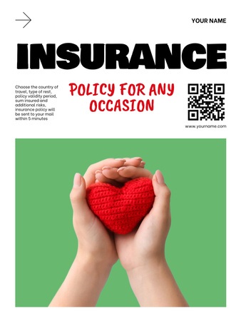Plantilla de diseño de Travel Insurance Offer Poster US 