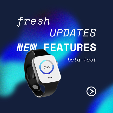 Ontwerpsjabloon van Instagram van Smart Watches New Features Updates