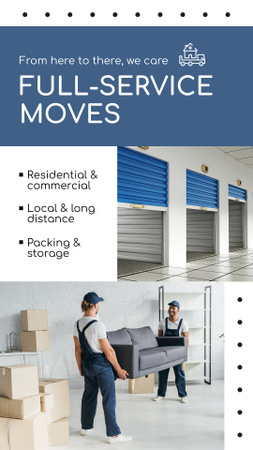Moving & Storage Instagram Video Story Modelo de Design