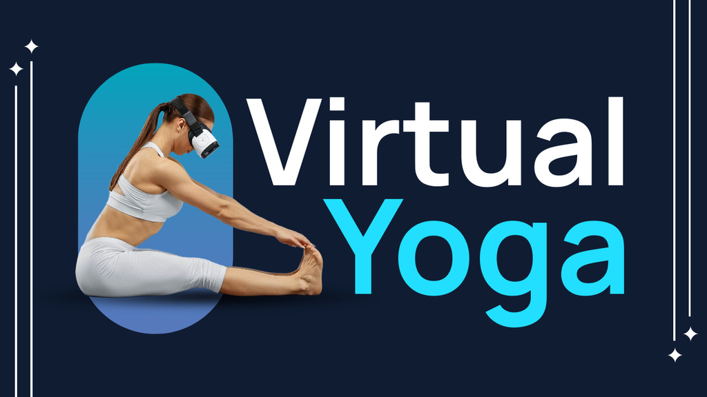 Platilla de diseño Virtual Yoga Youtube Thumbnail