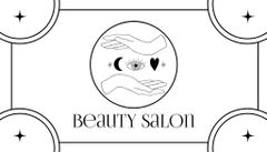 Beauty Salon Discount Black and White