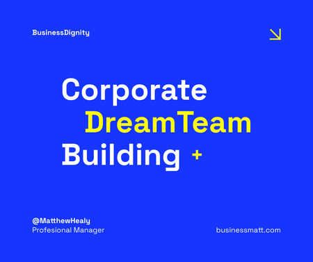 Corporate Team Building Announcement Facebook Design Template